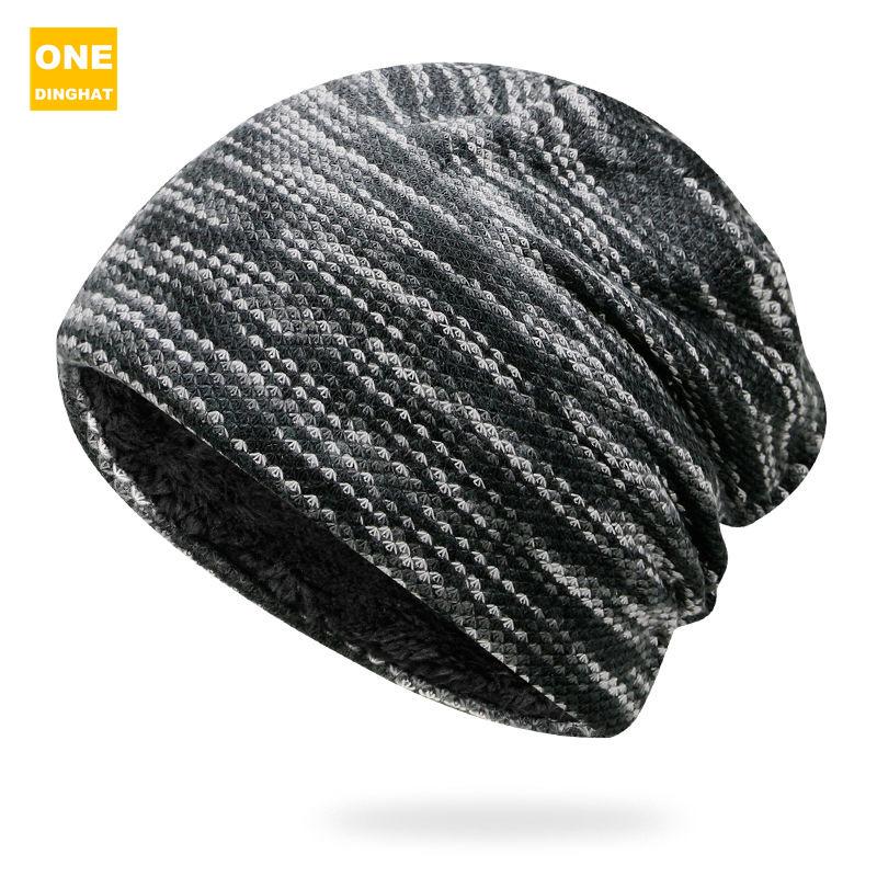 Men'S And Women'S Winter Cotton Pullover Hats, Double-Layer Fleece Ear Caps, Stacking Long Hats Tm-123