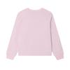 Fila Casual Versatile Knitted Pullover Sweatshirt Women Sweatshirt Gray Purple Pink F11W513209FLP