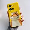 For vivo Y35 4G Protective Case For vivo Y35 4G Fashion Cartoon Phone Cases For vivo Y35 4G Beautiful Painting Back Cover Coque