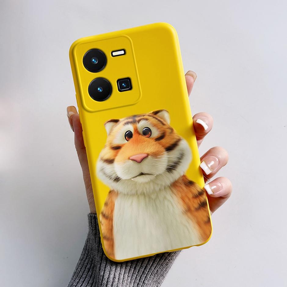 For vivo Y35 4G Protective Case For vivo Y35 4G Fashion Cartoon Phone Cases For vivo Y35 4G Beautiful Painting Back Cover Coque