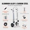 Aluminum Hand Truck, 2 in 1, 800 lbs Load Capacity, Heavy Duty Industrial Convertible Folding Hand Truck and Dolly, Utility Cart Converts from Hand