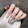 Retro Cross Heart Grid Nail Art Accessories - Gold & Silver Decorations Box