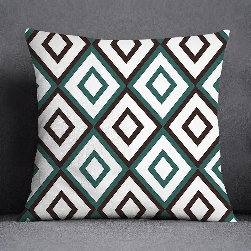 Dark Green Floral Animal Pattern Pillowcase Interior Decoration Office Living Room Home Pillowcase