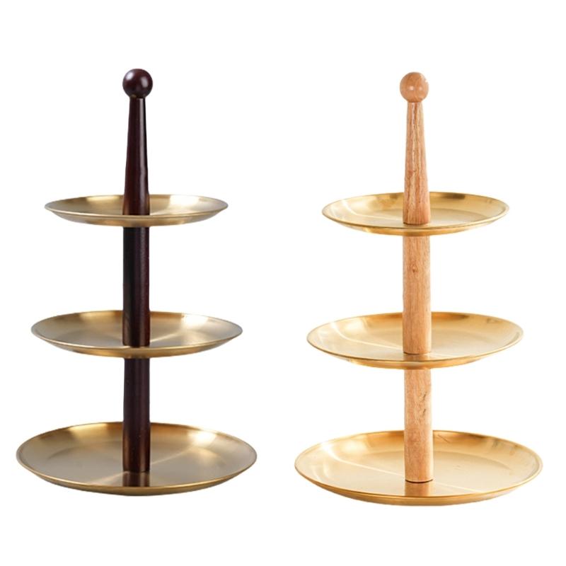 Metal Cupcakes and Fruits Tray Effective Stainless Steel Fruit and Candy Stands Organizers for Special Event