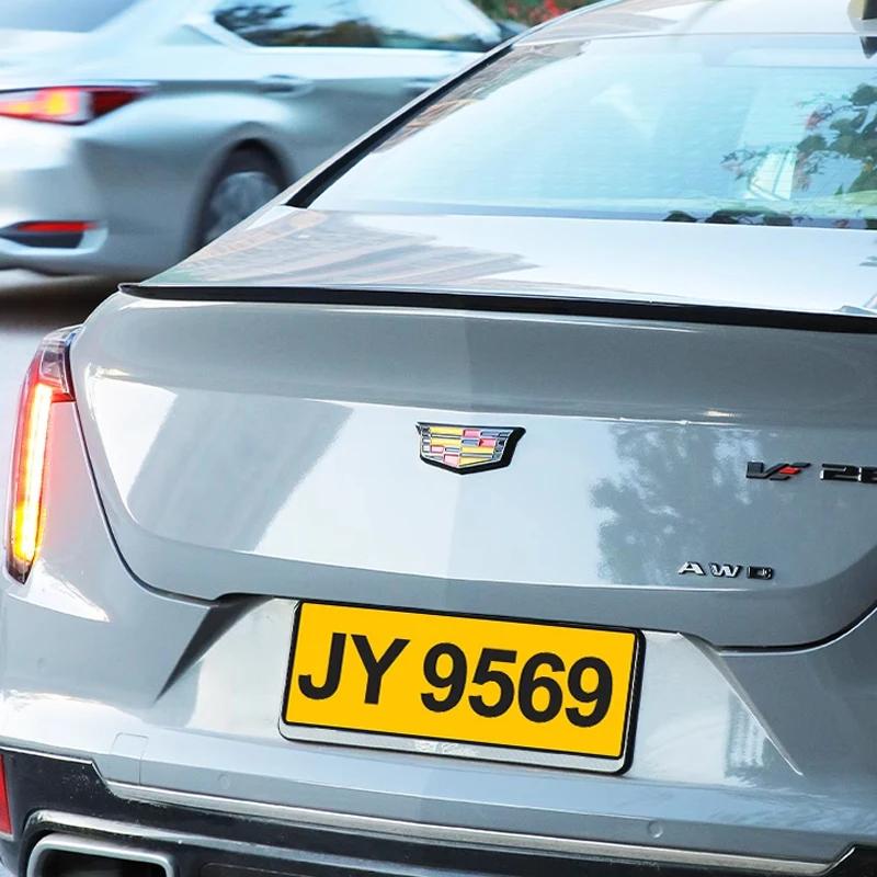 For Cadillac CT5 AWD 25T 28T 40T ABS Car Front Grille Emblem Cover Rear Trunk Badge Stickers Tail Displacement Decal Accessories