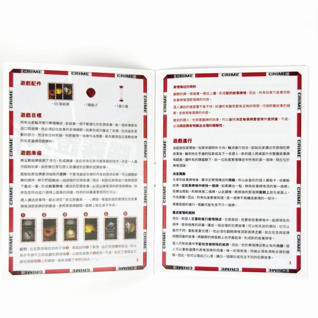 Brain Fog Witness Crime Deduction Card Game ABULA RASA Chinese Version Puzzle Strategy with Blind Testimony Mechanics