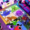 Spiel Rainbow Friends Druckteppich, Waschbarer Bodenteppich, Für Eingangsbereich Wohnheim Waschküche Büro Arbeitszimmer, Heimdekoration Geburtstag Weihnachtsgeschenk