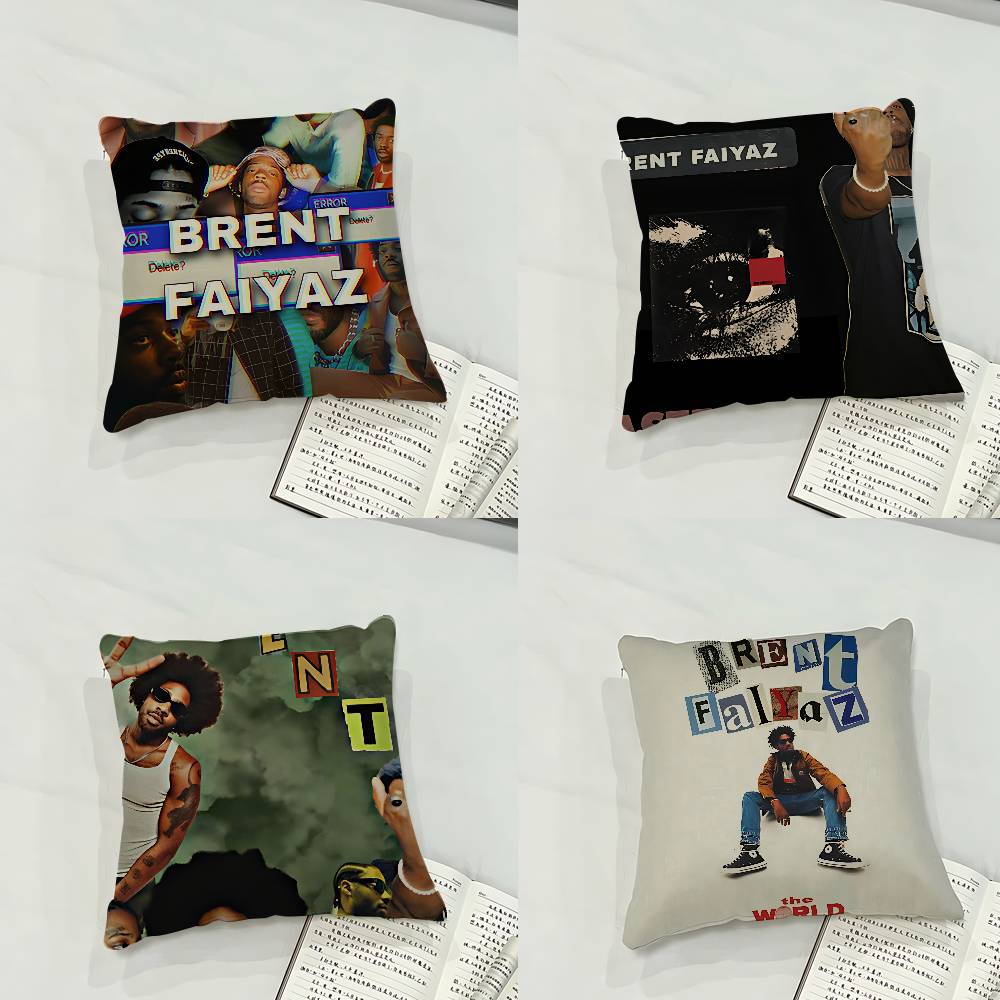 Brent Faiyaz Singer Case Plush Fabric Soft Pillowcase Double Sided Print Cushion Cover Household Gifts