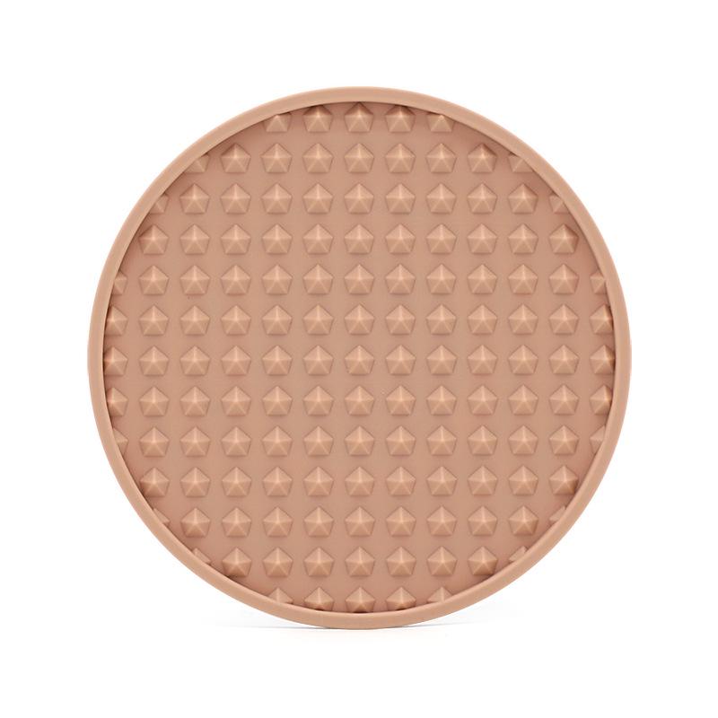 Thickened Round Silicone Marble Coaster - Heat-Resistant, Non-Slip, Food-Grade Anti-Scald Mat for Cups