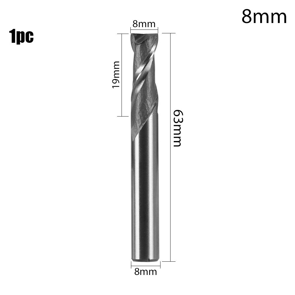 Werkzeuge 1-12mm Werkzeugmaschine CNC Gerader Schaft Holzbearbeitung Bohrer Fräser Fräskopf