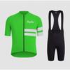 Maßgeschneidertes Radtrikot-Set Kurzarm-Oberteil Shorts Fahren Atmungsaktiv Feuchtigkeitstransportierend Unisex