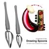 Dessert Decor Painting Pencil Spoon Chef Decoration Spoon Art Pencil Draw Design Valon Sauce Spoon Kitchen Nozzle Spoon