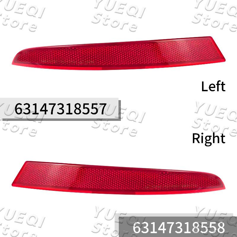 Rear Bumper Fog Light Reflector Red Lens 63147318557 63147318558 For BMW GT Series 5 F07 LCI GT5