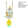 Automobile Pendant Duck Shape Decorative Key Pendant with Lanyard Auto Hanging Ornament Car Interior Decor