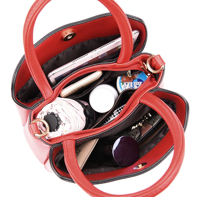 Luxusní značkové dámské kabelky Designové kabelky přes rameno Kožené kabelky Třívrstvé kabelky Crossbody pro ženy 2021