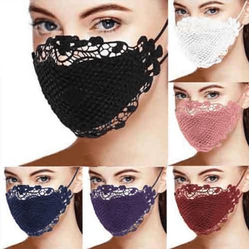 1pc Sunscreen Lace Mask,multi-color Sexy Breathable Holiday Gifts,Suitable for Outdoor Activities Such As Traveling,cycling,etc.