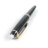 Great MONTBLANC Fountain Pen Meisterstck Classic Cap Type Black Gold 14K Mens Used