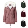 Dámská ležérní zateplená bunda Bunda s kapucí Slim Winter Plus Velvet Cotton Jacket