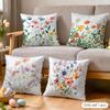 Spring Flowers boho Cushion Cover Soft Plush Fabric DoubleSided Printed Cushion Covers for All Seasons Modern HomeDecor Gift