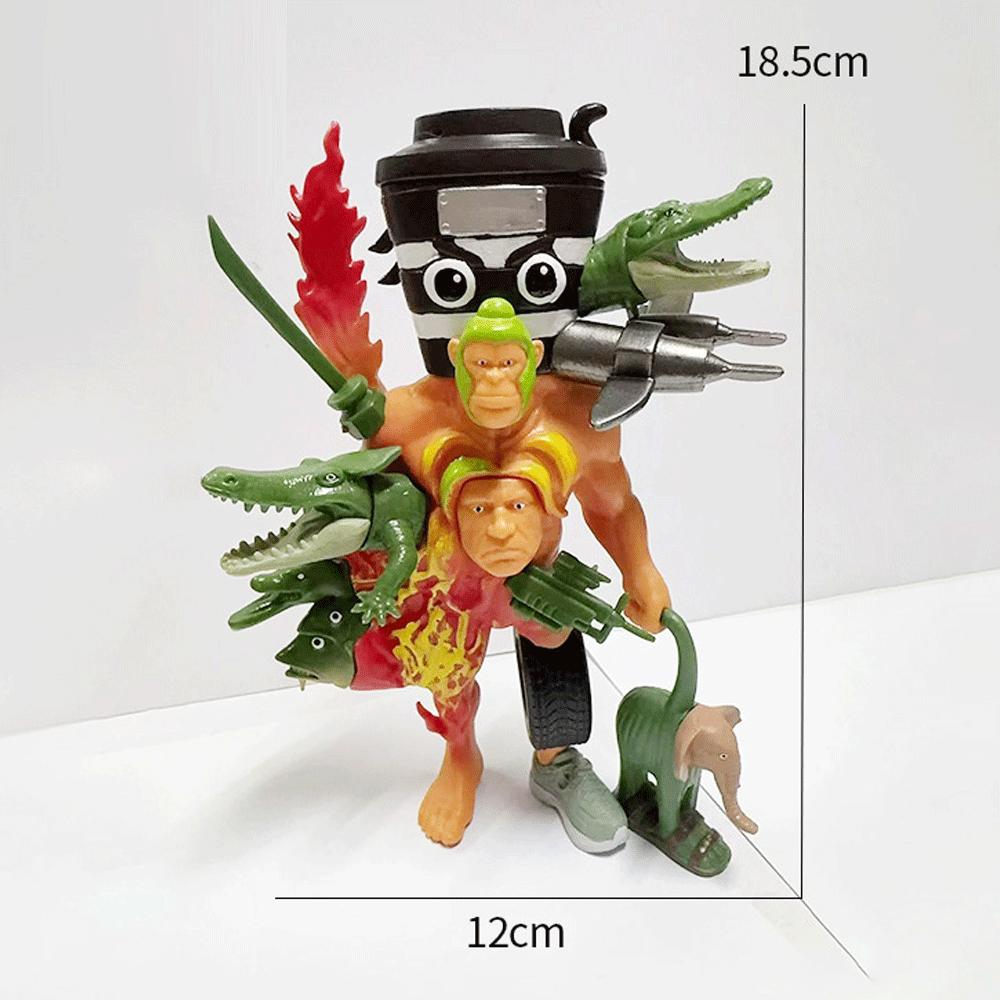 24Pcs Italian Brainrot Shark Figures Model Toy,Tralalero Tralala, Tung Tung Tung Sahur Doll, Toys Desktop Decor For Fans Gifts