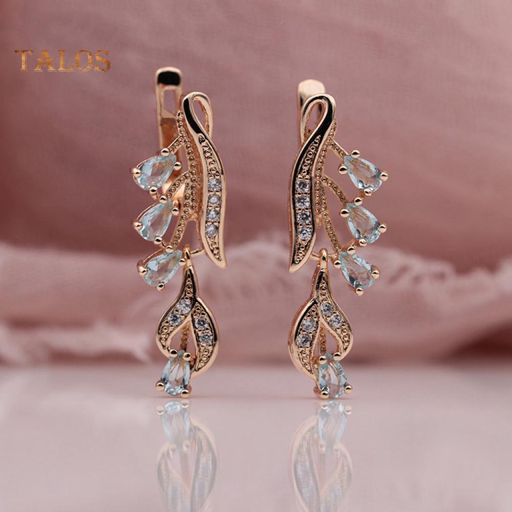 

Женские серьги-кольца с каплями воды и кубическим цирконием, серьги-кольца для свадебной вечеринки, подарок для ювелирных изделий