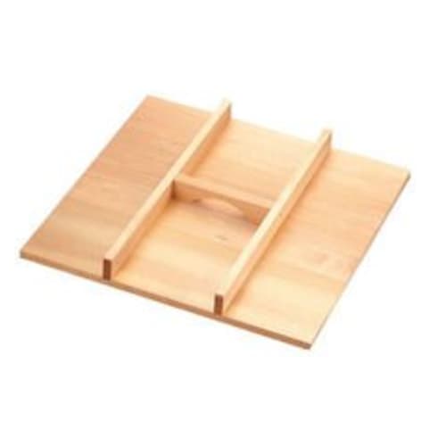 Endo Shoji Commercial Square Steamer Lid with Handle, 36cm, Sawara Wood, Made in Japan, WSI05036