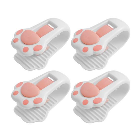 

4 шт., зажим для простыни, игольные нескользящие застежки, надежное стеганое одеяло, неинвазивное, не стрессоустойчивое, кошачья лапа белый