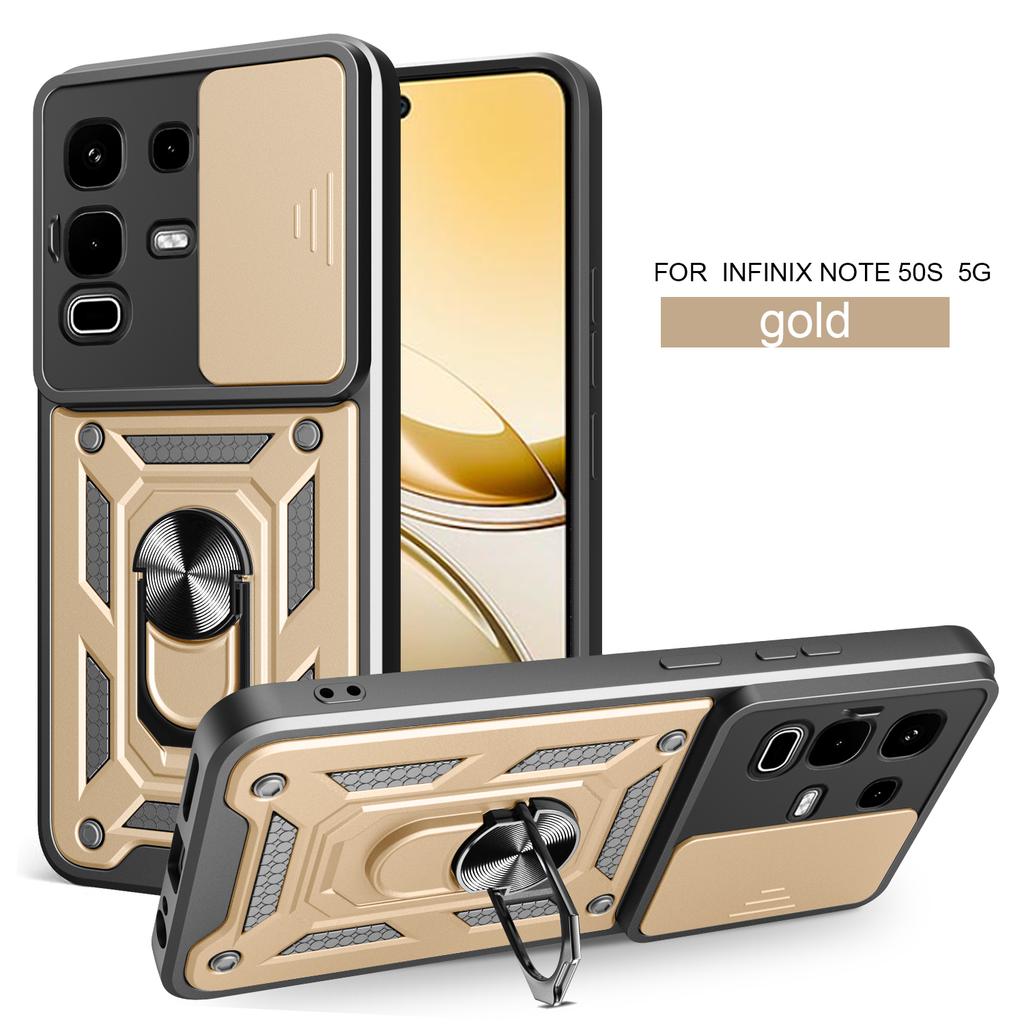 For Infinix Note 50s Case Infinix Note 50 Pro + 50 X Cover Magnetic Ring Holder Armor Phone Case Slide Camera Protect Back Cover