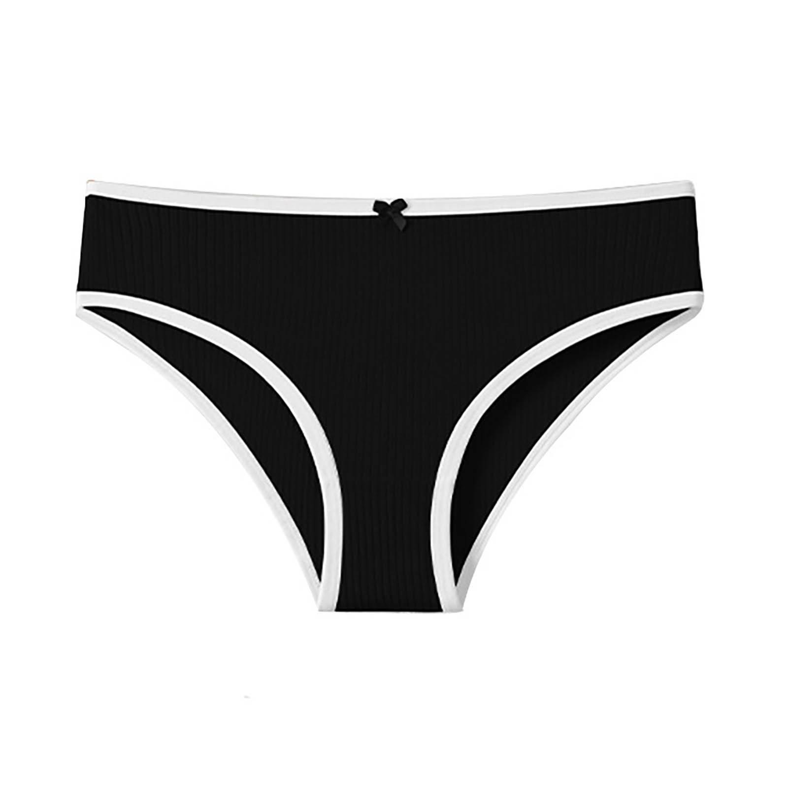 

Women s Panties Mid- Sexy Women s Panties Briefs Threaded Girls Panties M чёрный