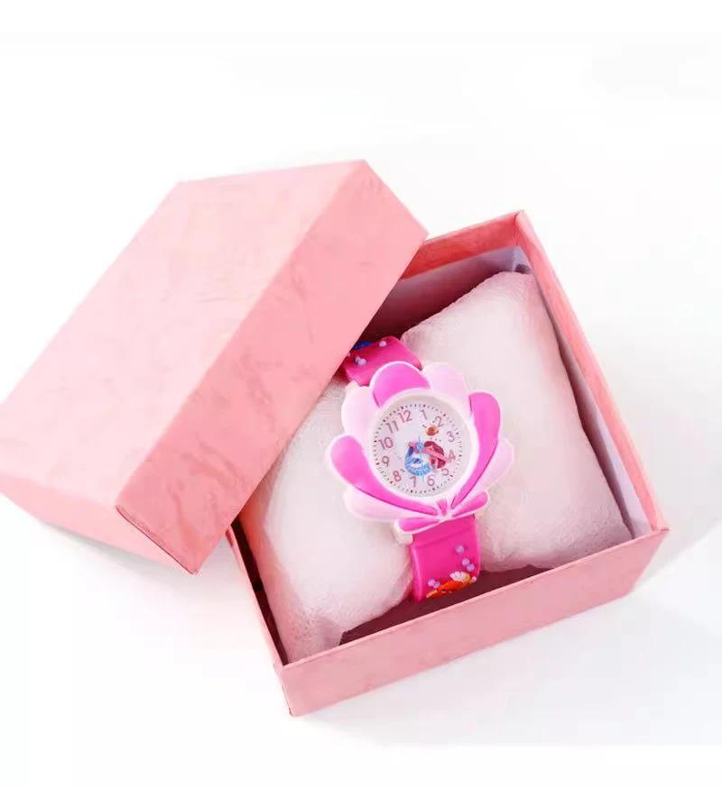 2025 New Sunflower Cloud Printed Silicone Band Children's Watch Girl Cute Cartoon Quartz Watch Kids Watches Boys Girl Watche