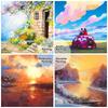 Shuttle Art Canvas Boards Bold Canvas Set of 36 Cotton For Oil and Watercolor Rectangular Thick Panel Canvas Painting Material Art Board Mini Crafts