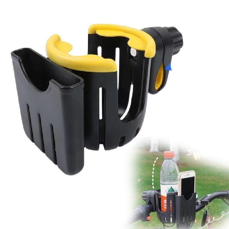 

Stroller Baby Cup Phone Holder Pram Bottle Drink Water Coffee Bike Universal Bag жёлтый