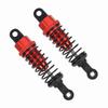 2PCS 1 18 Remote Control Car Metal Shock Absorber Damper for 1:18 RC Car 65mm Red