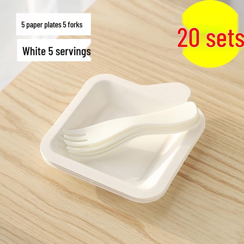 Disposable Plastic Cutlery Set: Birthday Cake Knife & Fork, 4-in-1 Bulk for Parties & Picnics