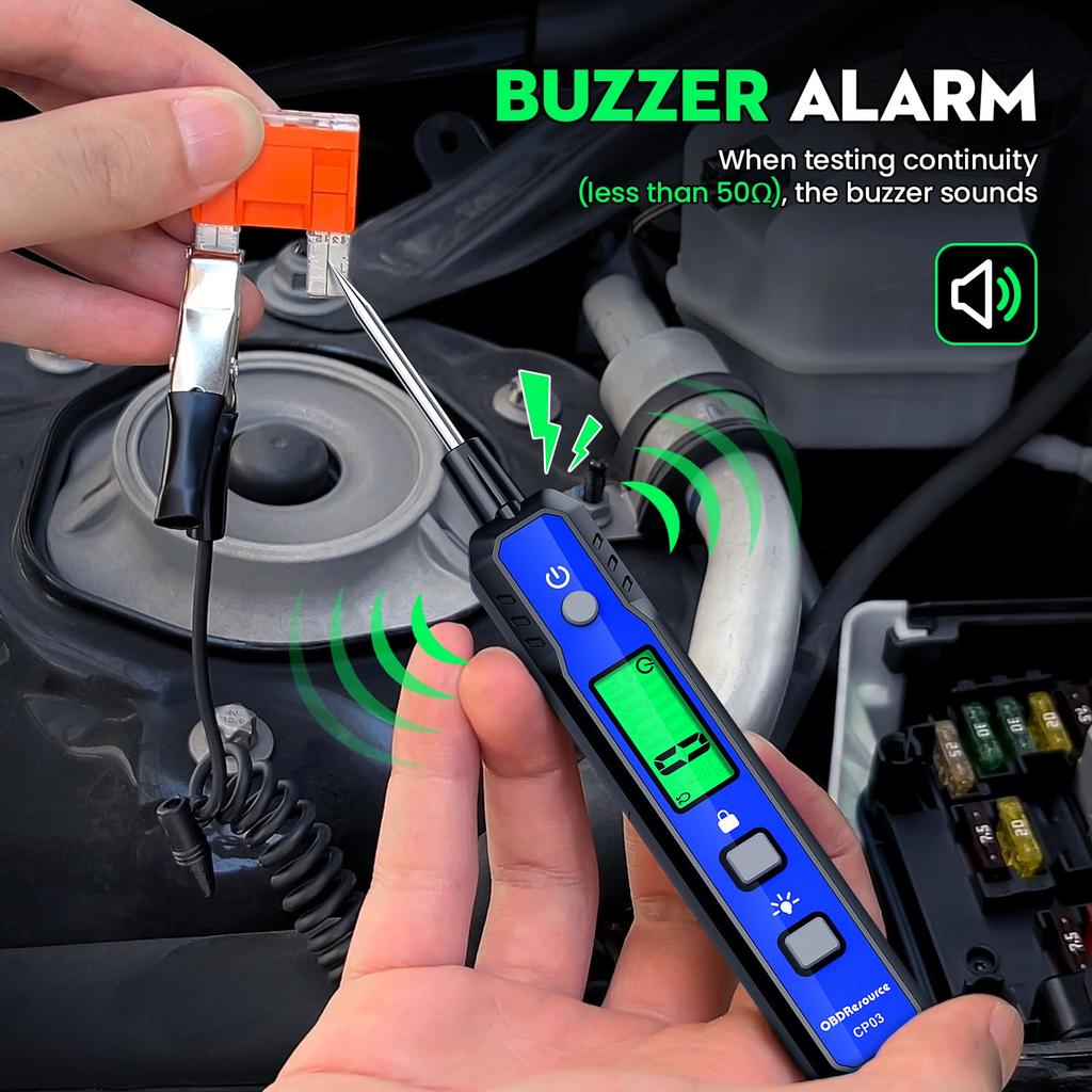 Automotive Power Circuit Probe Tester 0.8V-100V Digital Voltage Detector Automotive Battery Electrical Testing Diagnostic Tool