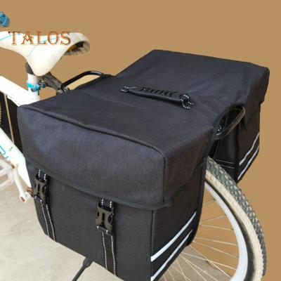 Borsa portapacchi posteriore per bici da 25 litri, grande capacità, riflettente, rigida, per ciclismo su strada, montagna, bicicletta, portapacchi posteriore, borsa portaoggetti per bici