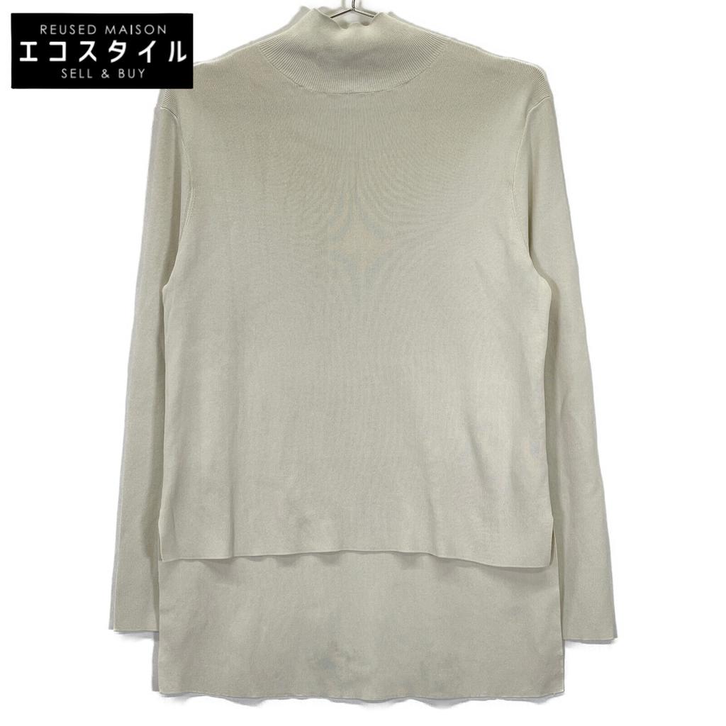 ADORE 24 Year Old 531-4270925 Ecru Rayon Blend Mock Neck Clear Dry Knit tops 38 EcruUsed