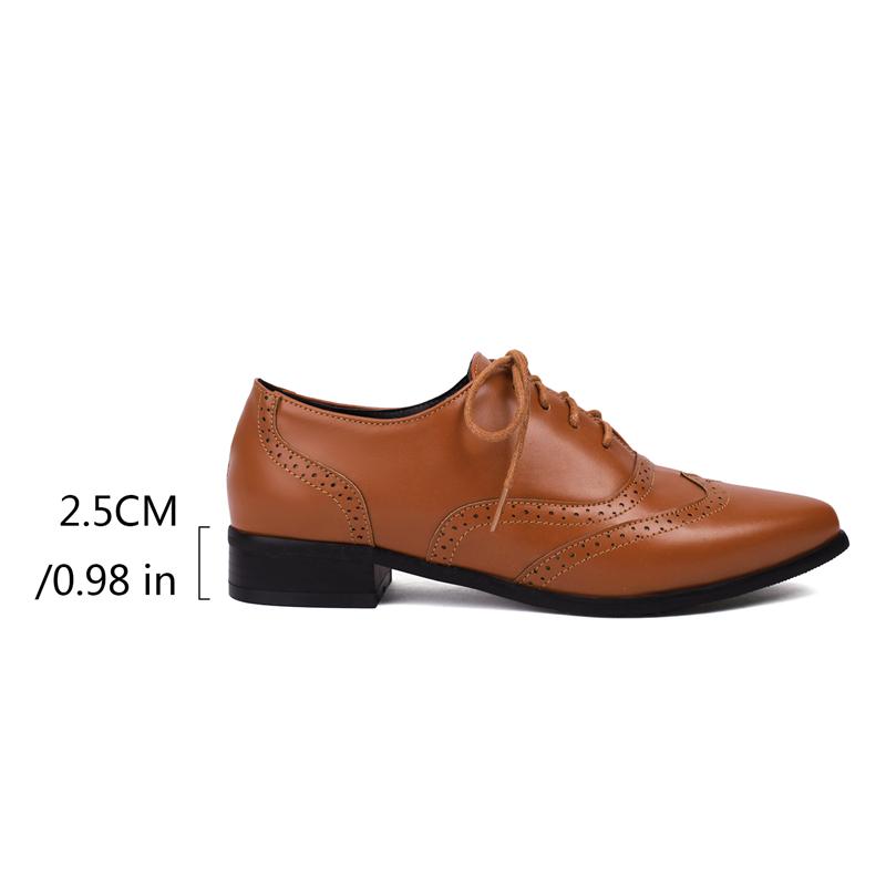 Plus Size 41 42 43 Spring Autumn New  Pointed Toe British Style Brogue Shoes Cross Lace Up Casual Flats Silver Retro Oxfords