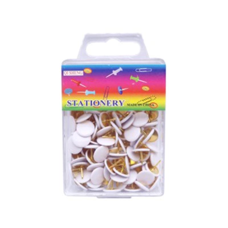 100Pcs Colors Push Pins Colorful Decorative Thumb Tacks Roundness Head Push Pins