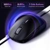 Ugreen Black Dual Connectivity Wireless Mouse MU103 with Bluetooth 5.0 & 2.4GHz Compatibility