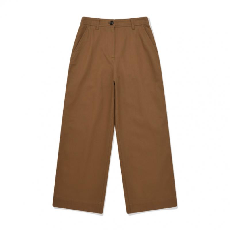 Pantaloni chino Covernot pentru femei, talie S, Co2303pt65, negru-maro