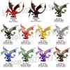 MOC Kreativer Mittelalterlicher Feuer speiender Drache Bausteine Riesige Drachen Actionfigur Modellsteine DIY Spielzeug Für Kinder