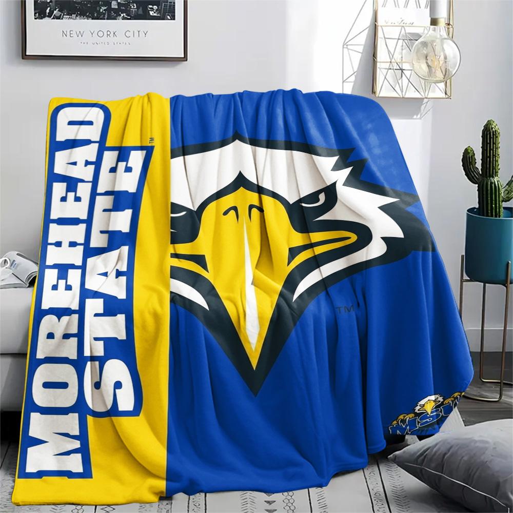 Morehead State Eagles Print Flannel Blanket High Quality Warm Comfortable Cover for All Seasons Perfect for Gifts Home Decor