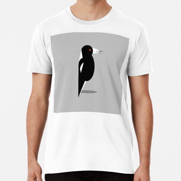 Magpie Premium T-Shirt S to 5XL Made in the AU/USA T-Shirt