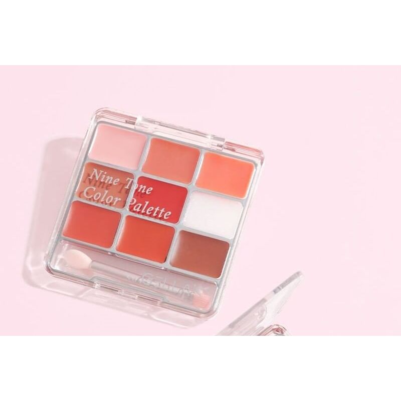 GELLA'S - Dualeffect Lip & Cheek Blush Palette - S01#Latte
