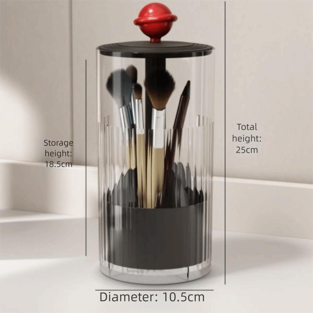 

Автоматическая подъемная подставка для хранения помад с крышкой Коробка для хранения косметики Декор для туалетного столика чёрный