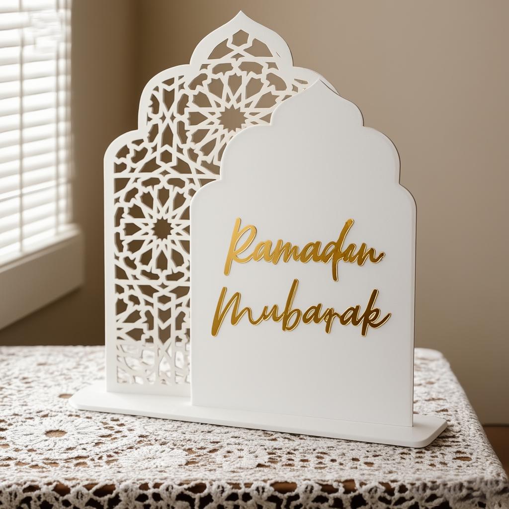 Ramadan Table Centerpiece Islamic Home Decor Muslim Decor Ramadan Decoration Eid Mubarak Table Decor Festive Table Decor