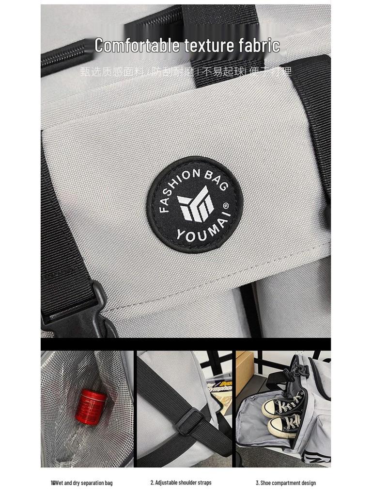 2023 Multicolor Large-Capacity Versatile Travel Backpack & Gym Bag