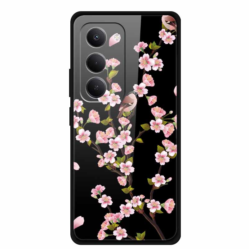 Glas-Rückseite für Xiaomi Redmi 15 4G Cartoon Niedlich Weicher Stoßfänger Harte Gehärtete Glas Hülle für Xiaomi Redmi 15 5G Hülle 6,9" Schale