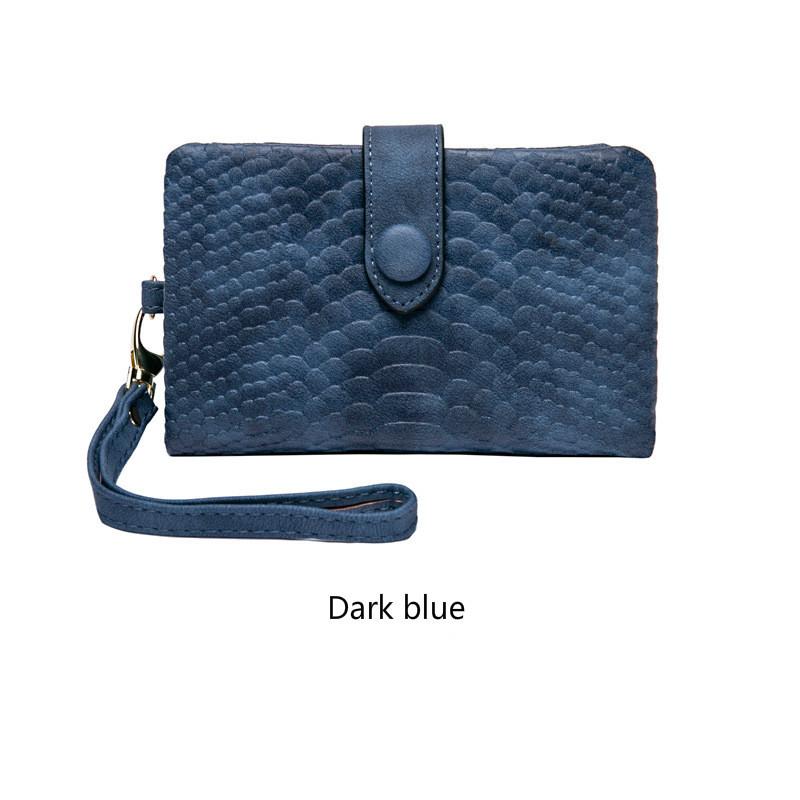 Suede Wallet Snake Leather Clutch Bag OEM Wallet Women's Change Bag Purse